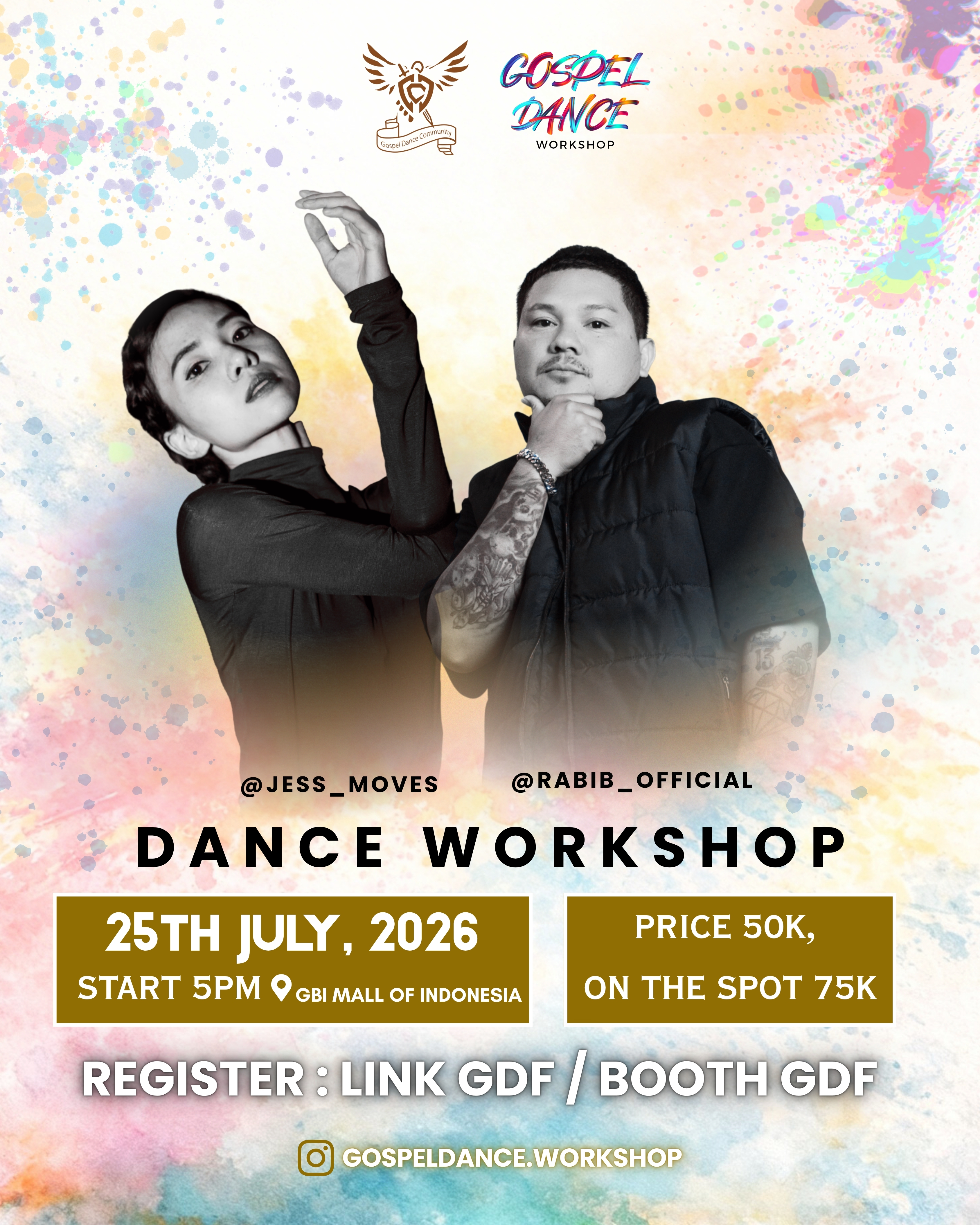 Gospel Dance Workshop Flyer